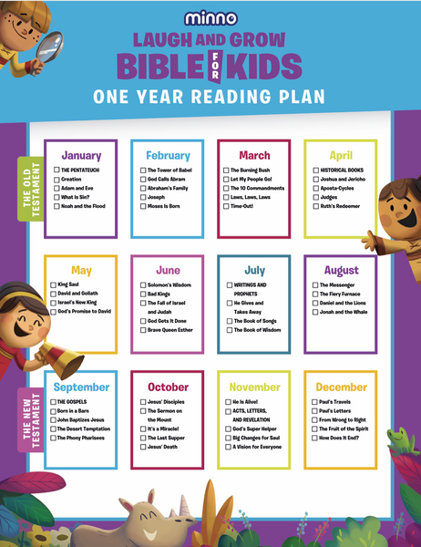 Minno Laugh and Grow Bible - One Year Reading Plan