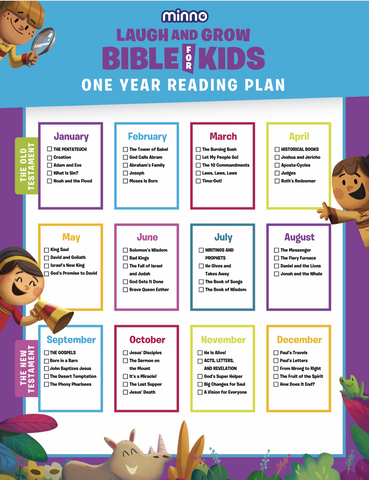 Minno Laugh and Grow Bible - One Year Reading Plan